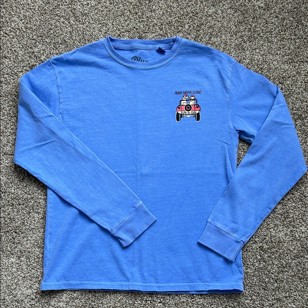 Boys Blue 84 Long Sleeve Graphic Tee - Anna Maria Island, Size L